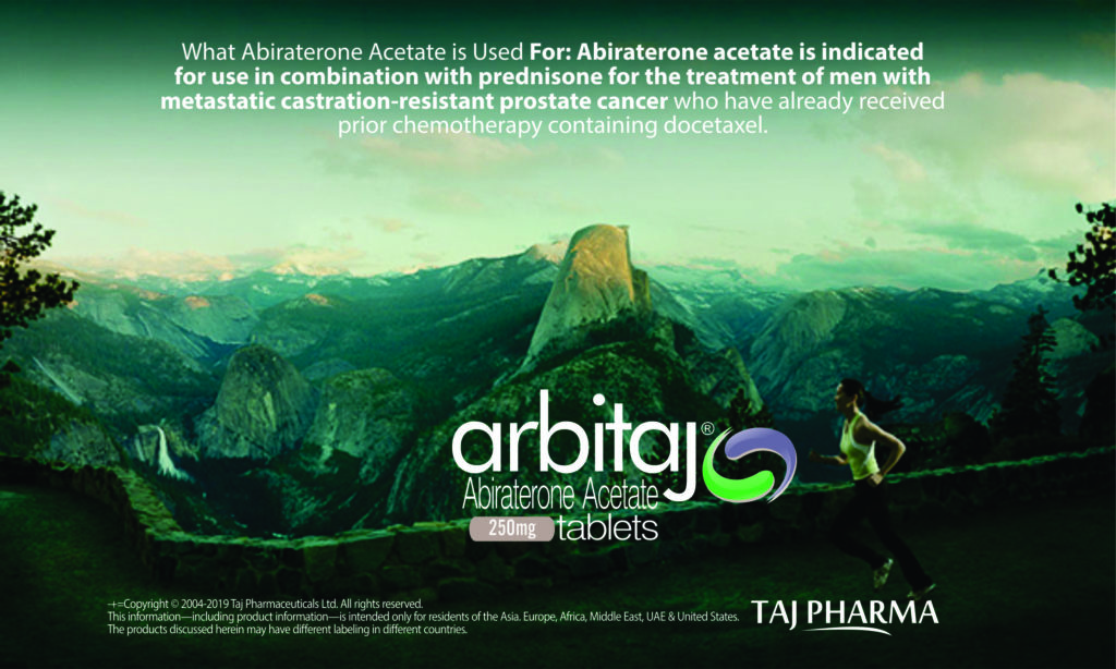 Abiraterone Acetate 250mg Tablets (Arbitaj) Taj Pharma India