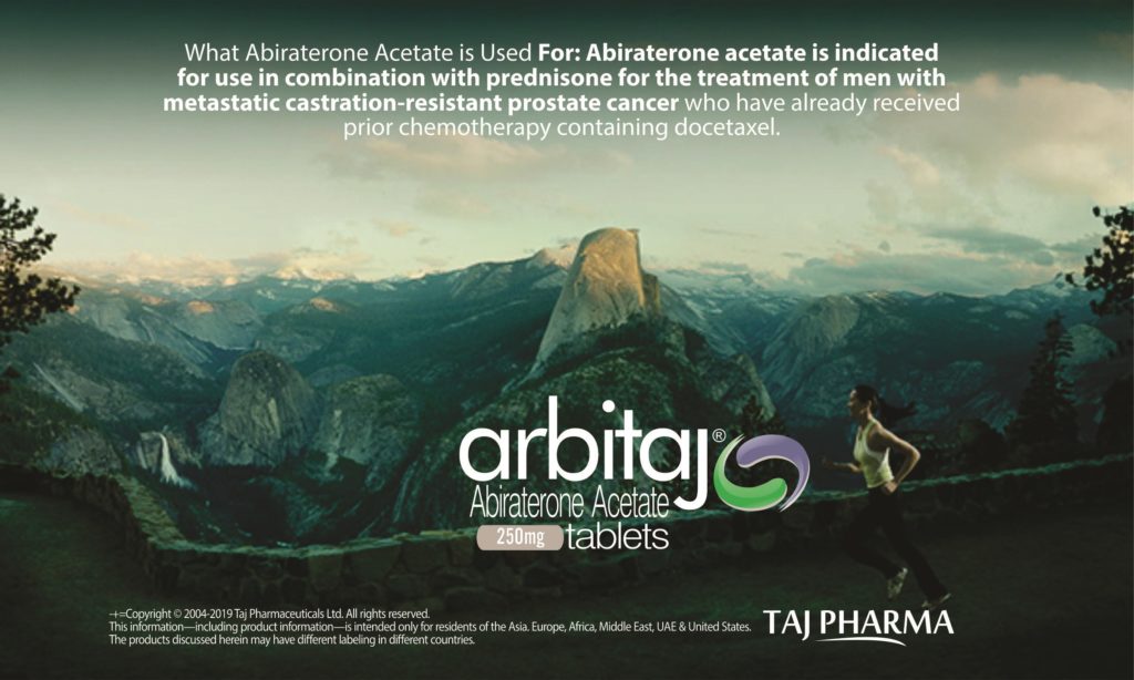 Abiraterone Acetate 250mg Tablets (Arbitaj) Taj Pharma India