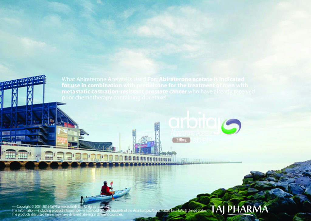 Abiraterone Acetate 500mg Tablets (Arbitaj) Taj Pharma India