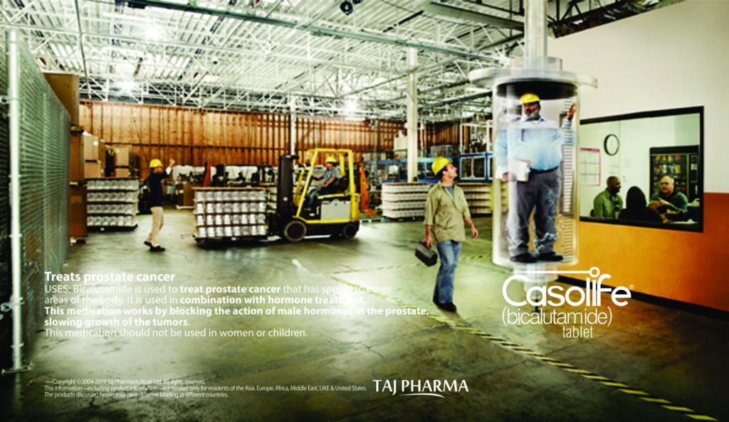 Bicalutamide Tablets 50mg (Casolife) Taj Pharma Treatment of advanced prostate cancer in combination with luteinizing-hormone releasing hormone (LHRH) analogue therapy or surgical castration.