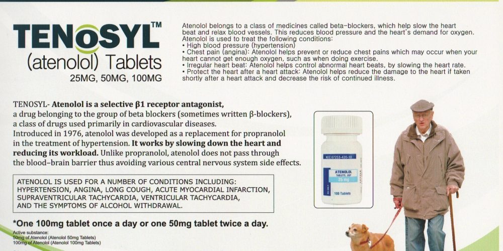 Atenolol 50mg Tablets (Tenosyl)