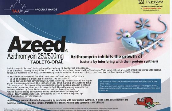Azithromycin 250mg 500mg Tablets Azeed Taj Pharma