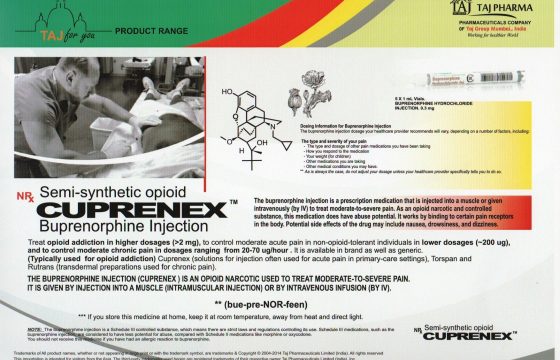 Buprenorphine Hydrochloride Injection (Cuprenex)
