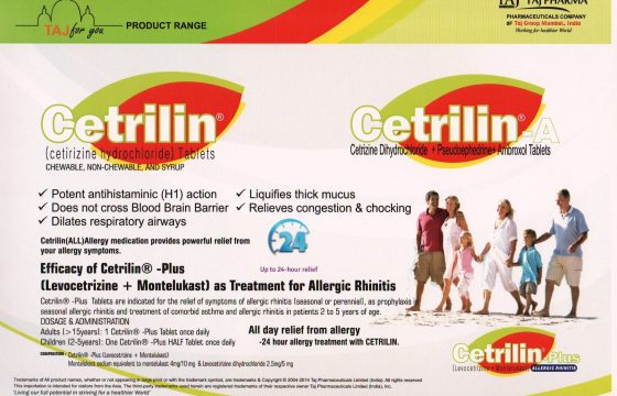 Cetirizine Hydrochloride 5mg 10mg Tablets (Cetrilin)
