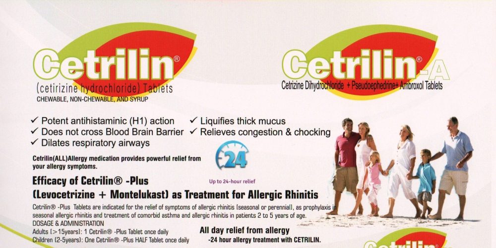 Cetirizine Hydrochloride 5mg 10mg Tablets (Cetrilin)