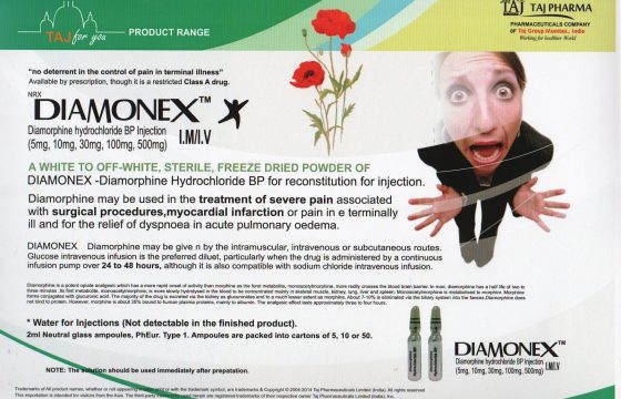 Diamorphine Hydrochloride injection 100mg (Diamonex)