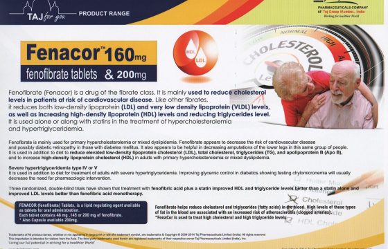 Fenofibrate 200mg Tablets (Fenacor)