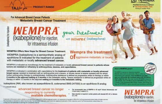 Ixabepilone for Injection (Wempra)