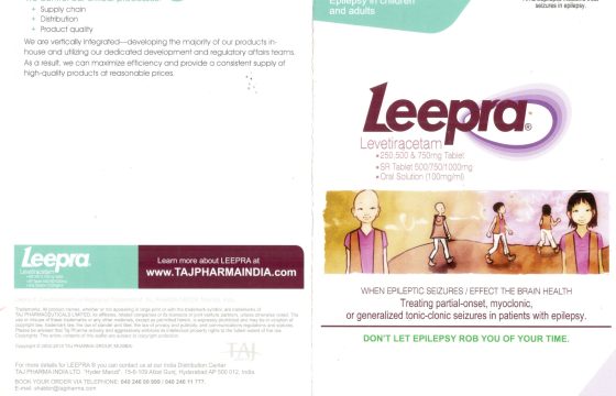 Leepra 250/500/750mg Tablets (Levetiracetam) Oral Solution 100mg/ml