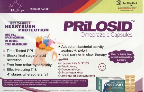 Omeprazole Gastro Resistance Capsules 40mg (Prilosid)