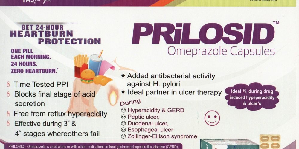 Omeprazole Gastro Resistance Capsules 40mg (Prilosid)