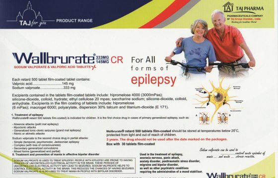 Sodium Valproate + Valproic Acid Tablets 333mg 145mg (Wallbrurate)