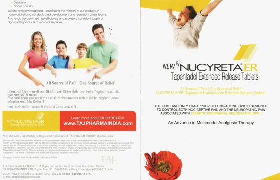 Tapentadol 50/100/150/200mg Extended Release Tablets (Nucyreta)