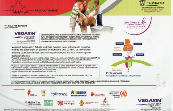 Vigabatrin Tablets 500mg & Vigabatrin Oral Powder 500mg (Vegarin)