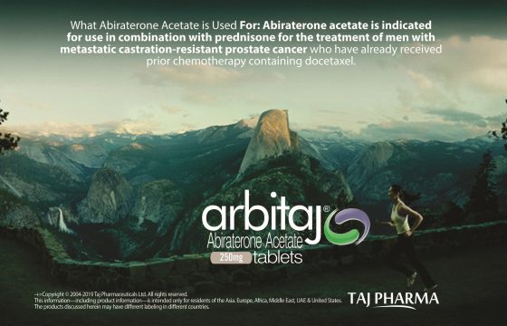 Abiraterone Acetate 250mg Tablets (Arbitaj) Taj Pharma India
