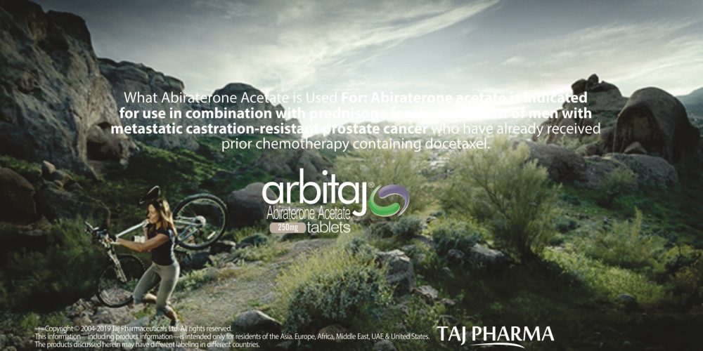 Abiraterone Acetate 250mg Tablets (Arbitaj) Taj Pharma India Mumbai