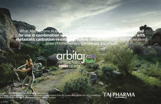 Abiraterone Acetate 250mg Tablets (Arbitaj) Taj Pharma India Mumbai