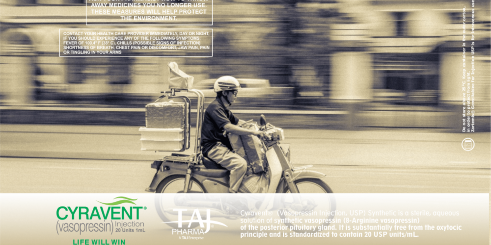 Vasopressin Injection 20IU/ml (Cyravent) Taj Pharma Mumbai