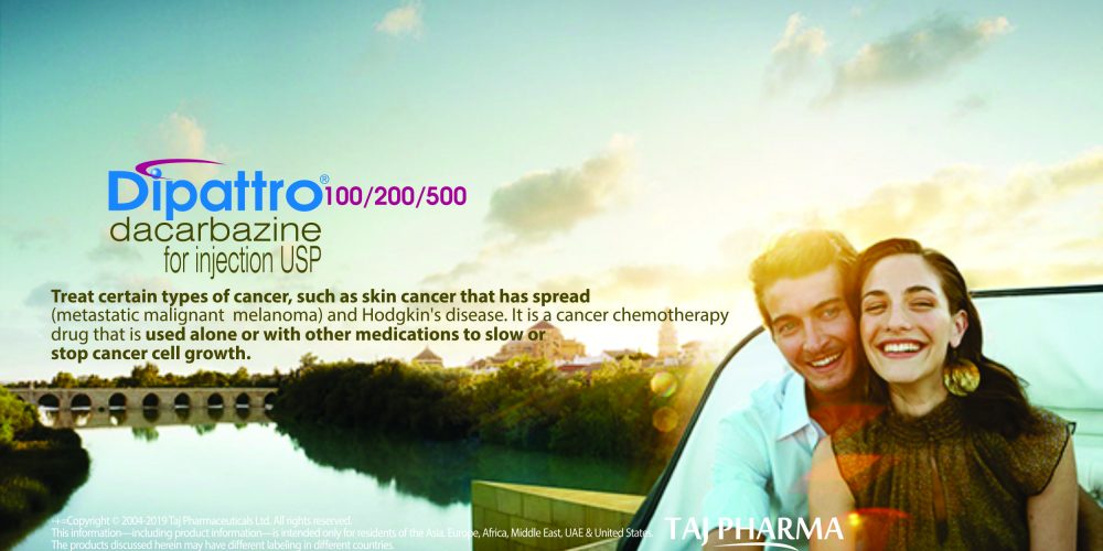 Dacarbazine for Injection 200mg (Dipattro) Taj Pharma India