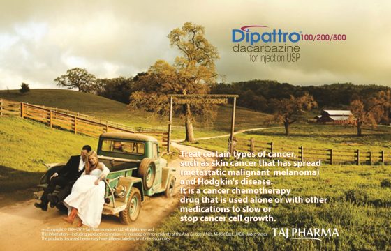 Dacarbazine for Injection 200mg (Dipattro) Taj Pharma Group India