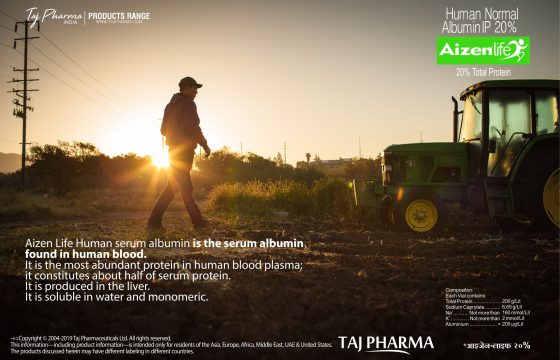 Human Albumin 20% Injection IP (Aizen Life) Taj Pharma India