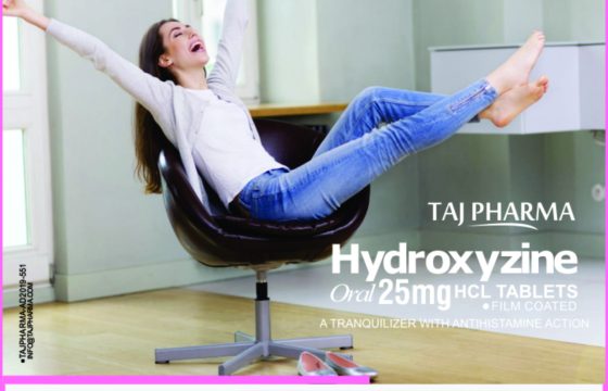 Hydroxyzine Hydrochloride Tablets USP 25mg Taj Pharma India