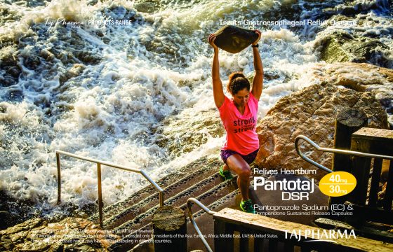 Pantoprazole(EC) and Dompiridone(SR) Capsules 40mg/30mg (Pantotaj–DSR) Taj Pharma India