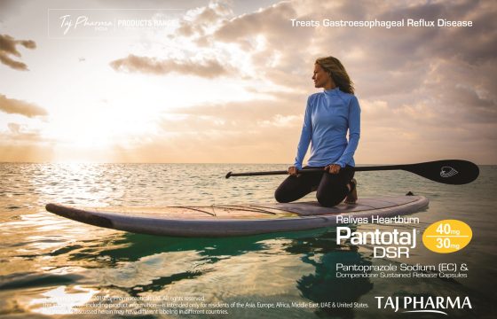 Pantoprazole(EC) and Dompiridone(SR) Capsules 40mg/30mg (Pantotaj–DSR) Taj Pharma Mumbai