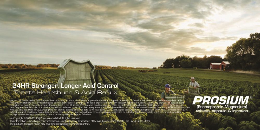 Esomeprazole Magnesium (Prosium) 40mg Capsules Taj Pharma Group Mumbai