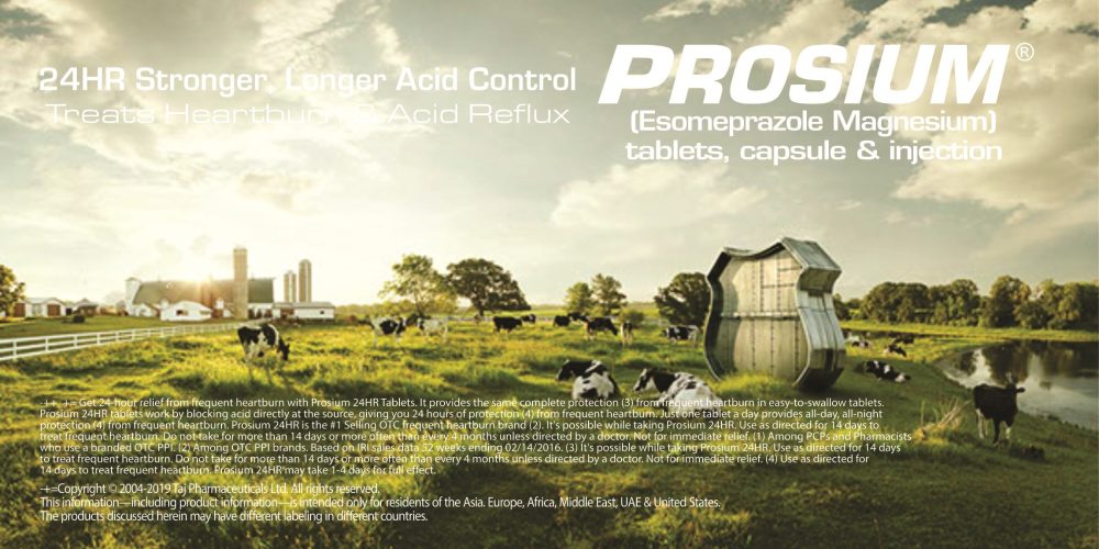 Esomeprazole Magnesium (Prosium) 40mg Capsules Taj Pharma