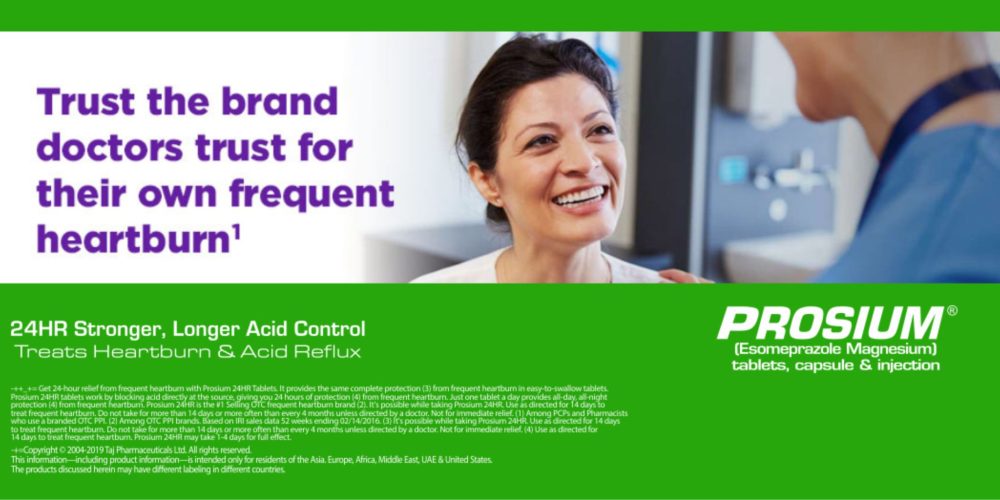 Esomeprazole Magnesium (Prosium) 40mg Capsules Taj Pharma Group India