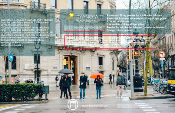 Tigecycline 50mg for Injection USP (Ryanotar) Taj Pharmaceuticals