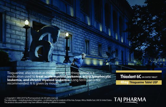 Tioguanine 40mg Tablets (Thioxlant 6C) Taj Pharma Group India