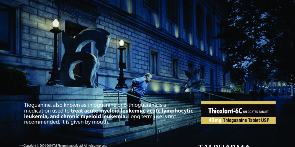 Tioguanine 40mg Tablets (Thioxlant 6C) Taj Pharma Group India