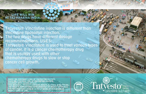 Vincristine Sulfate 1mg USP solution for injection (Tiotntyesto) Taj Pharma