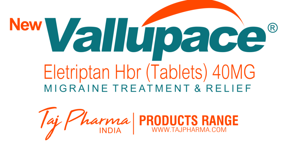 Eletriptan Hbr 40mg Tablets (Vallupace) Taj Pharma