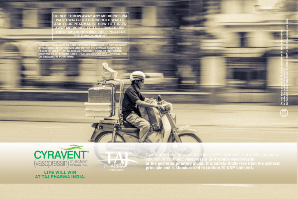 Vasopressin Injection 20IU/ml (Cyravent) Taj Pharma Group