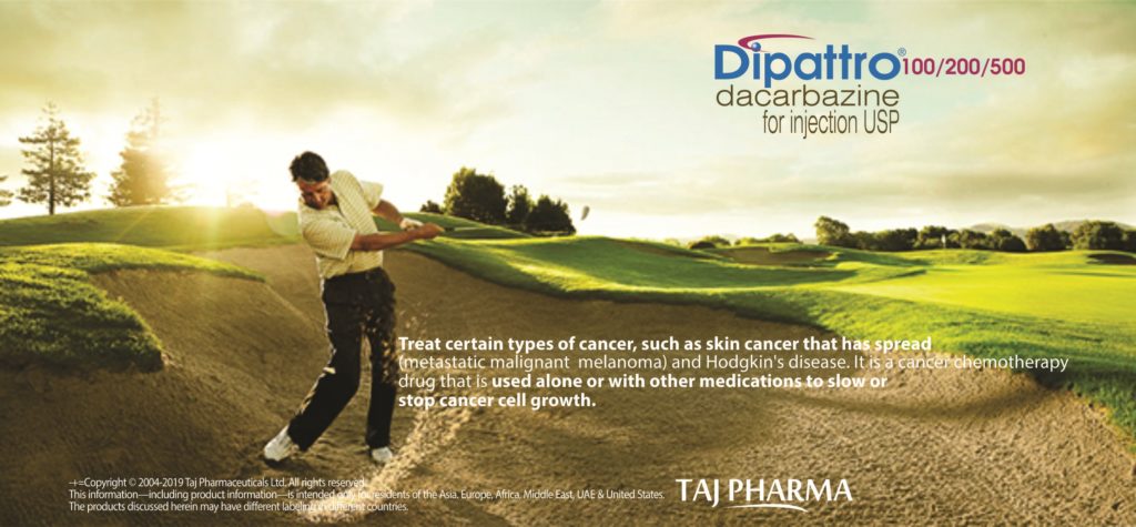 Dacarbazine for Injection 200mg (Dipattro) Taj Pharma India Dipattro 200 Injection is used in the treatment of cancers of lymphatic system and malignant melanoma (a type of skin cancer).