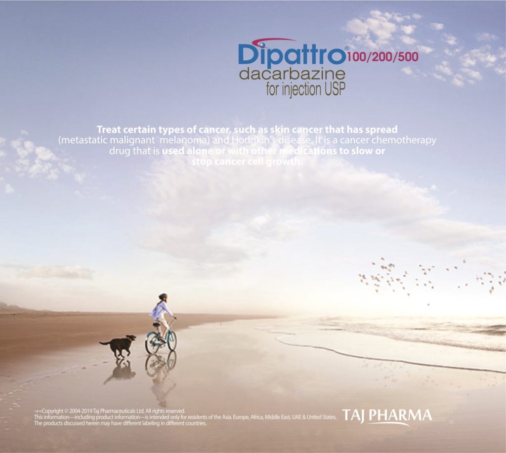 Dacarbazine for Injection 200mg (Dipattro) Taj Pharma India Dipattro 200 Injection