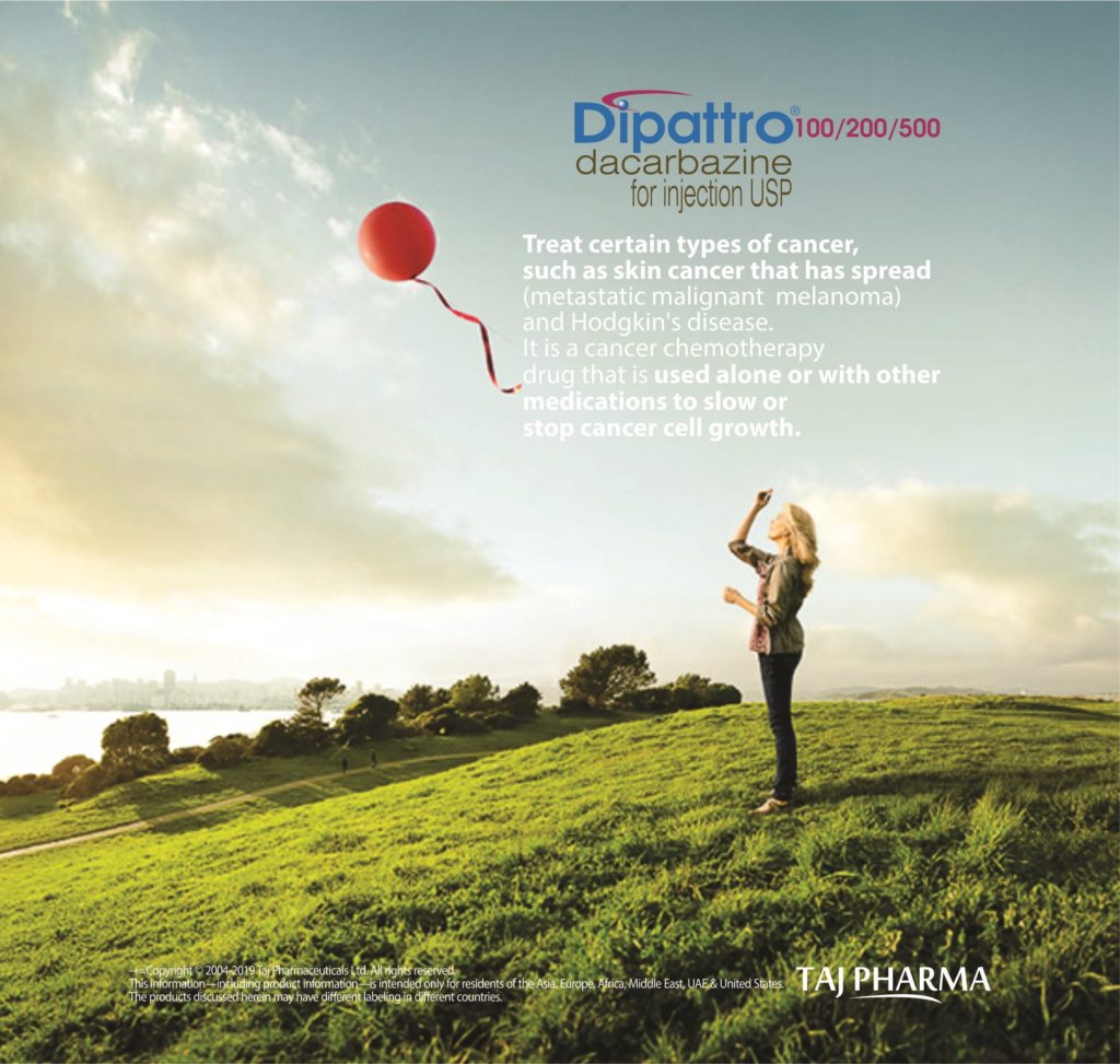 Dacarbazine for Injection 200mg (Dipattro) Taj Pharma India Dipattro 200 Injection