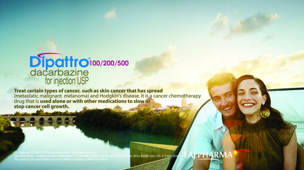 Dacarbazine for Injection 200mg (Dipattro) Taj Pharma India Dipattro 200 Injection