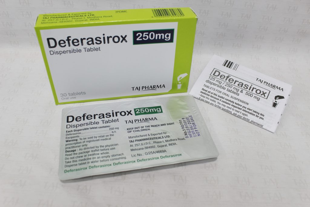 Taj Pharma is WHO-GMP Certified Pharmaceutical Wholesaler of Deferasirox 250mg Tablets, Deferasirox 250mg Tablets Supplier, Deferasirox 250mg Tablets Exporters from India. Taj Pharma holds excellent record in manufacturing of Deferasirox 250mg Tablets from India.
