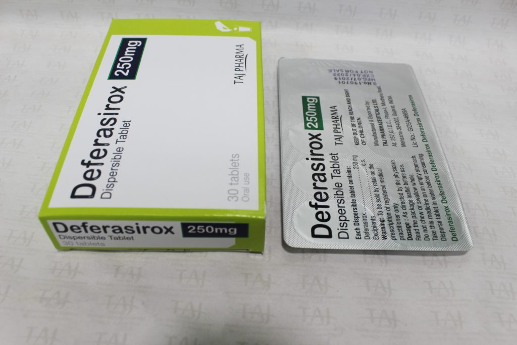 Find here Deferasirox 250mg Tablets FDA approved, Deferasirox 250mg Tablets manufacturers, suppliers & exporters in India. Get contract manufacturing for Deferasirox 250mg Tablets, Find best price for Deferasirox 250mg Tablets generic drug and Deferasirox 250mg Tablets generic version available at best price from GMP approved manufacturer.