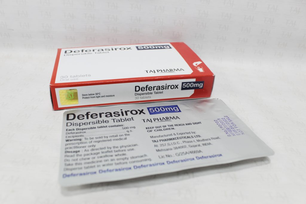 Deferasirox 500mg Tablets manufacturers & Deferasirox 500mg Tablets suppliers in India. Taj Pharmaceuticals, the well-known Deferasirox 500mg Tabletsmanufacturer in India gives the assurance of high-quality and purity. The company carries the rich experience in manufacturing of Deferasirox 500mg Tablets. Taj Pharmaceuticals is reputed manufacturer and Deferasirox 500mg Tablets suppliers from India. Get contact for Deferasirox 500mg Tablets manufacturing companies from India.