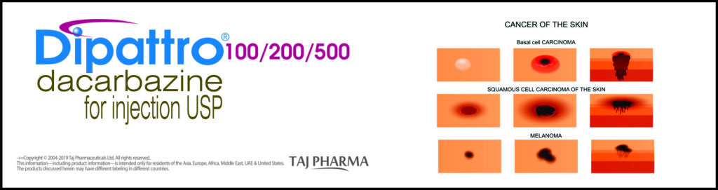 Dacarbazine for Injection 200mg (Dipattro) Taj Pharma India Dipattro 200 Injection
