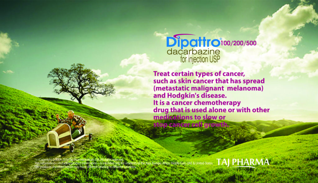 Dacarbazine for Injection 200mg (Dipattro) Taj Pharma India Dipattro 200 Injection