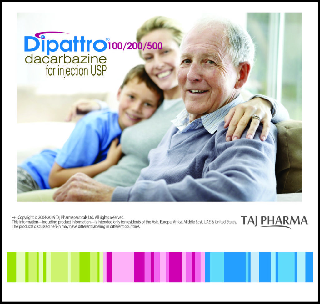 Dacarbazine for Injection 200mg (Dipattro) Taj Pharma India Dipattro 200 Injection