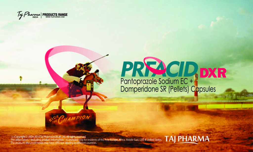 Pantoprazole and Domperidone SR Capsules (Prfacid DXR) Taj Pharma