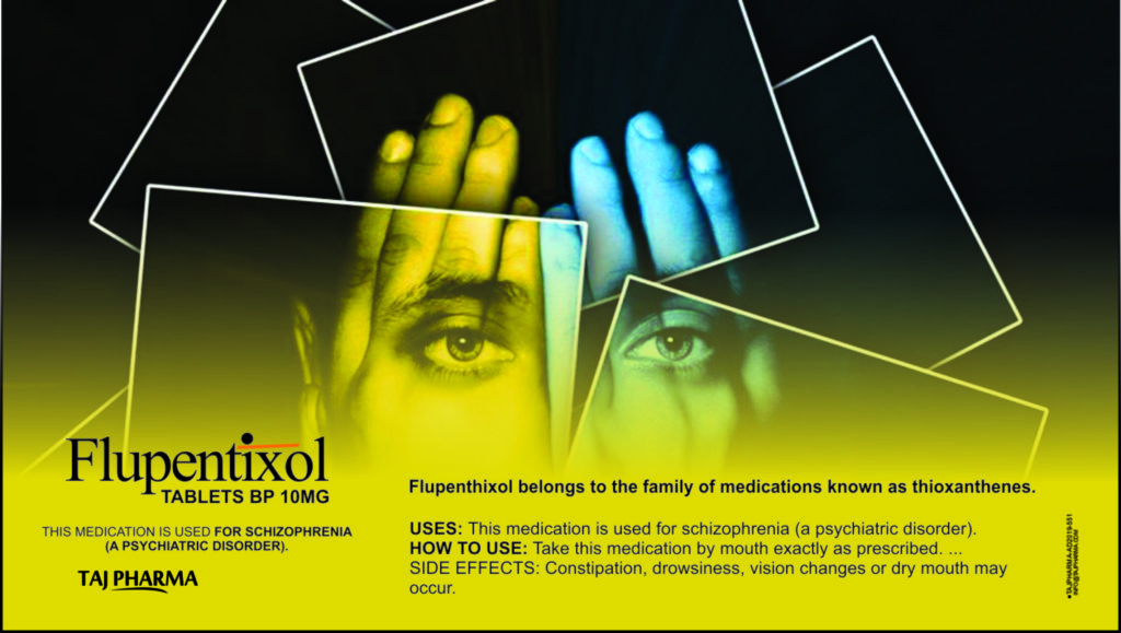 Flupentixol Hydrochloride 1mg Tablets (Fluanxol) Taj Pharma India