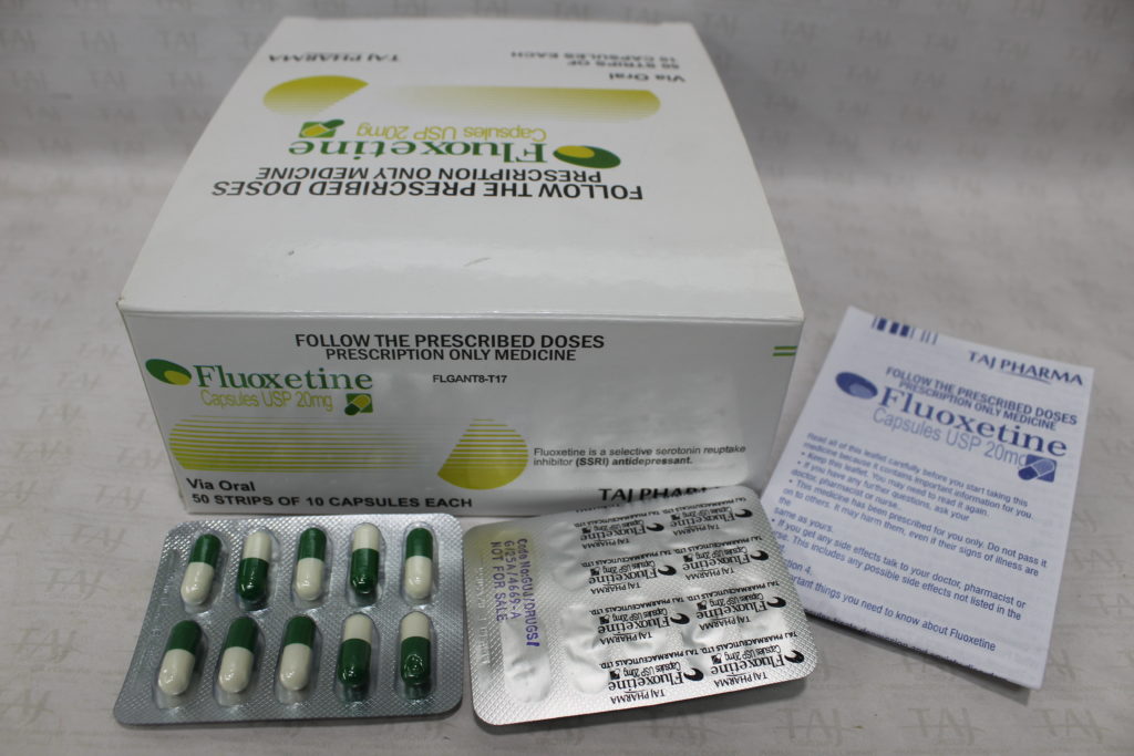 Taj Pharmaceuticals, the well-known Fluoxetine HCL 20mg Capsules Manufacturer in India gives the assurance of high-quality and purity. The company carries the rich experience in the niche manufacturing of Fluoxetine HCL 20mg Capsules. Taj Pharmaceuticals is reputed manufacturer and Fluoxetine HCL 20mg Capsules suppliers in India.
